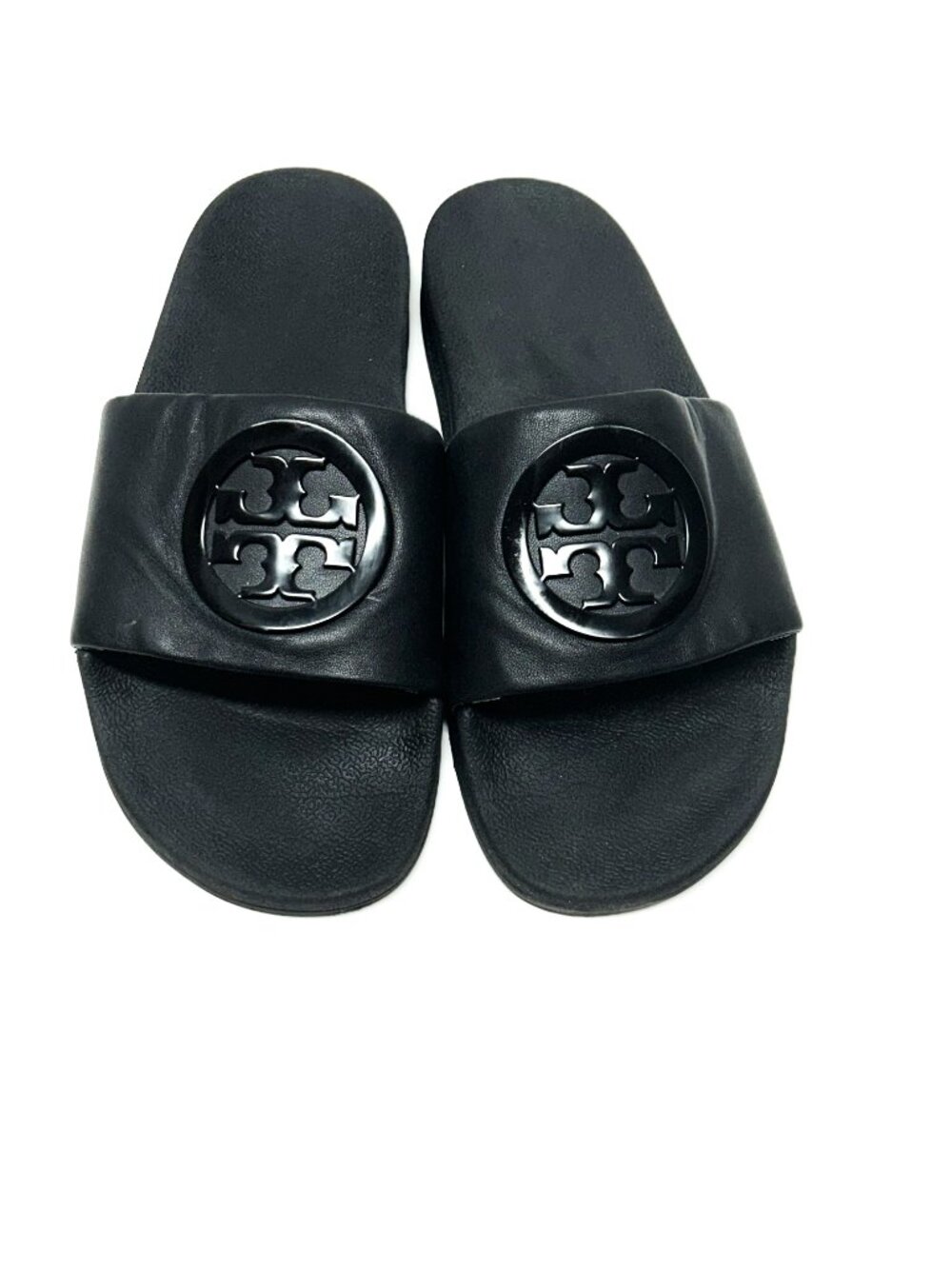 Tory Burch black slides size 9 - Picture 3 of 8